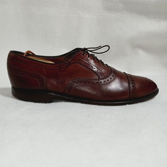 Vtg Allen Edmonds Men\'s Rutland Strand Cap-Toe Leather Oxford Shoes, Size 10.5 B main image 13